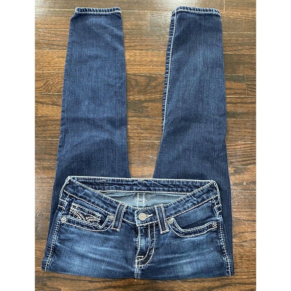 Big Star Ankle Jeans Women's Size 25 Heavy Stitch Y2K Stretch *FLAW - Picture 1 of 5